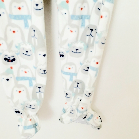 Carters Just One You 1 PC Bear Fleece Toddler Boy's Footies PJ 5T - Picture 6 of 6